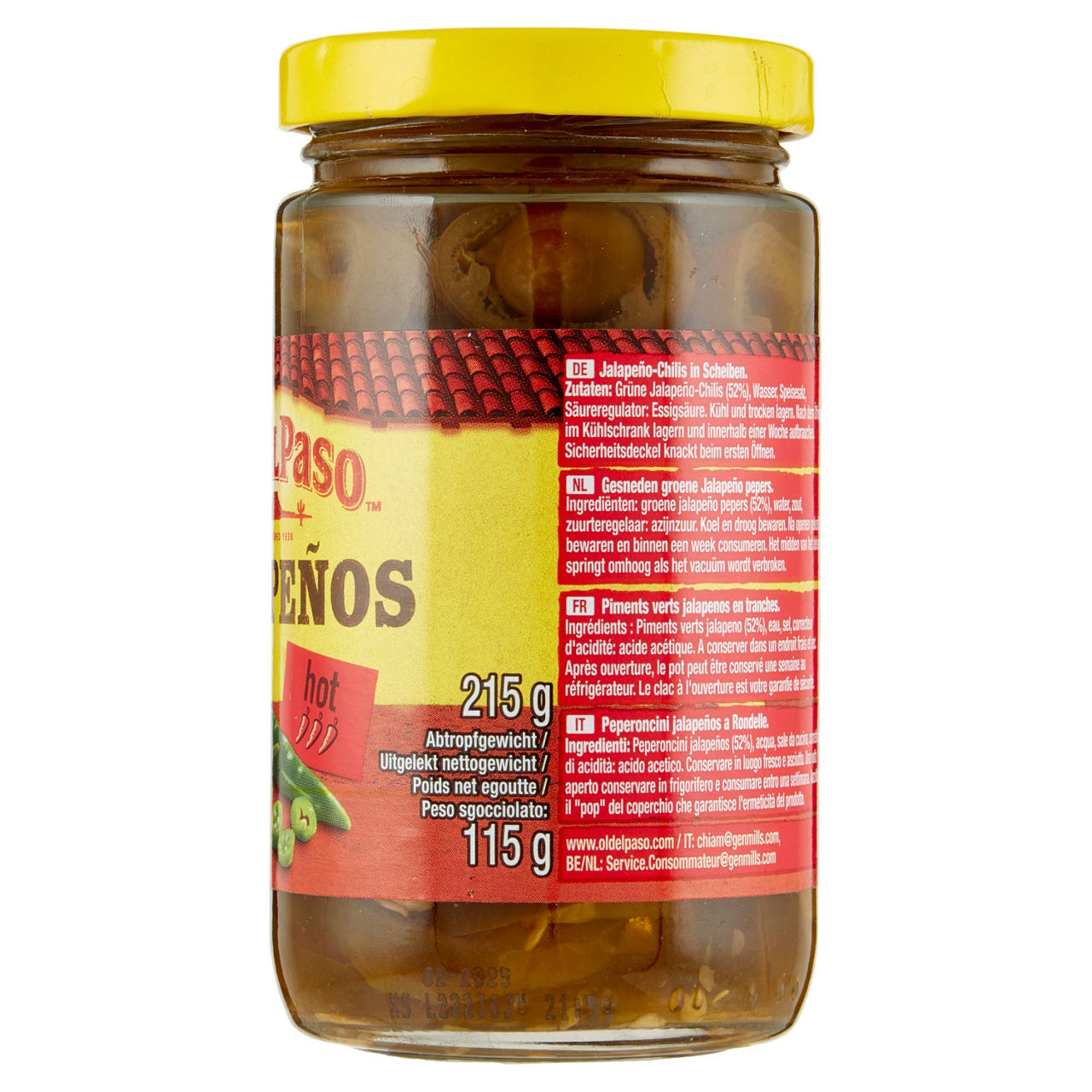 Peperoncini Jalapenos Old El Paso  215/115 g