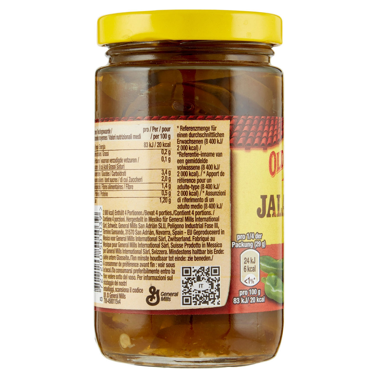 Peperoncini Jalapenos Old El Paso  215/115 g