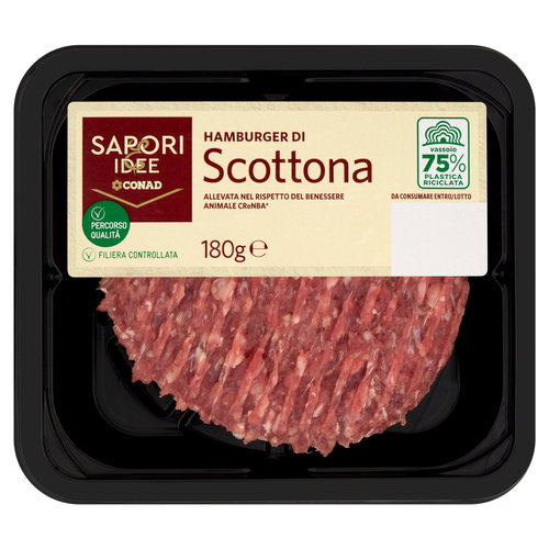 Percorso Qualità Hamburger di Scottona 180 g Sapori & Idee Conad
