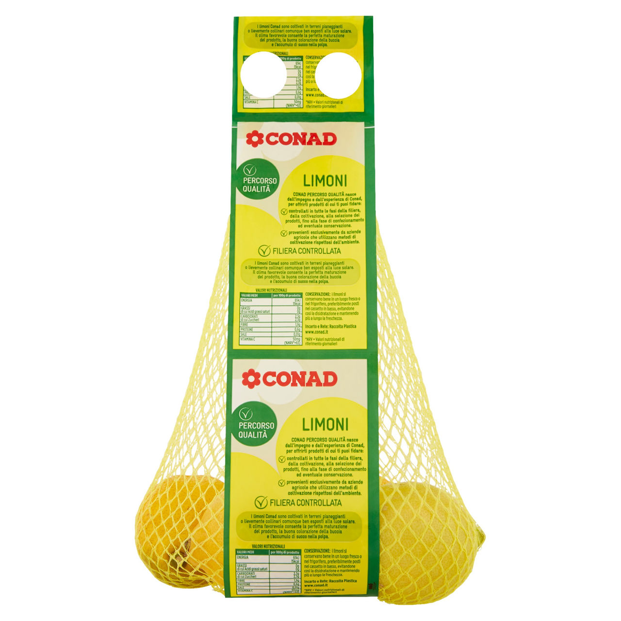 Percorso Qualità Limoni Cal. 4 Cat. I Rete 1kg CONAD