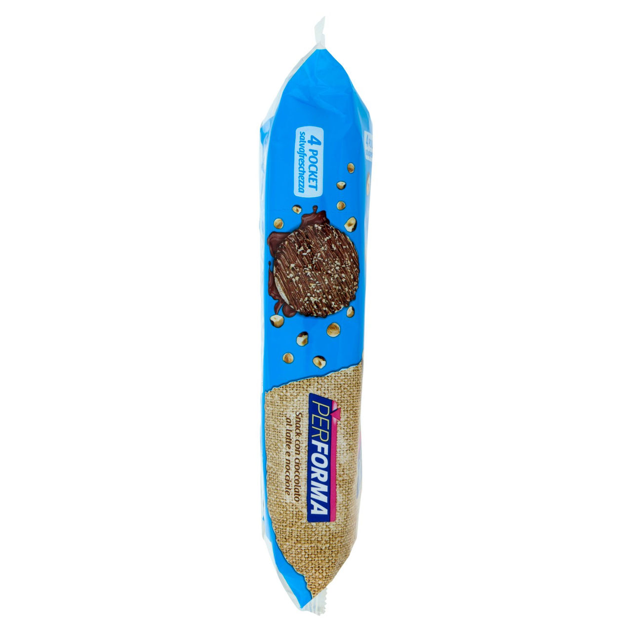 Performa Snack gallette con cioccolato al latte e nocciole, 84 kcal per snack - 8 x 17,75 g