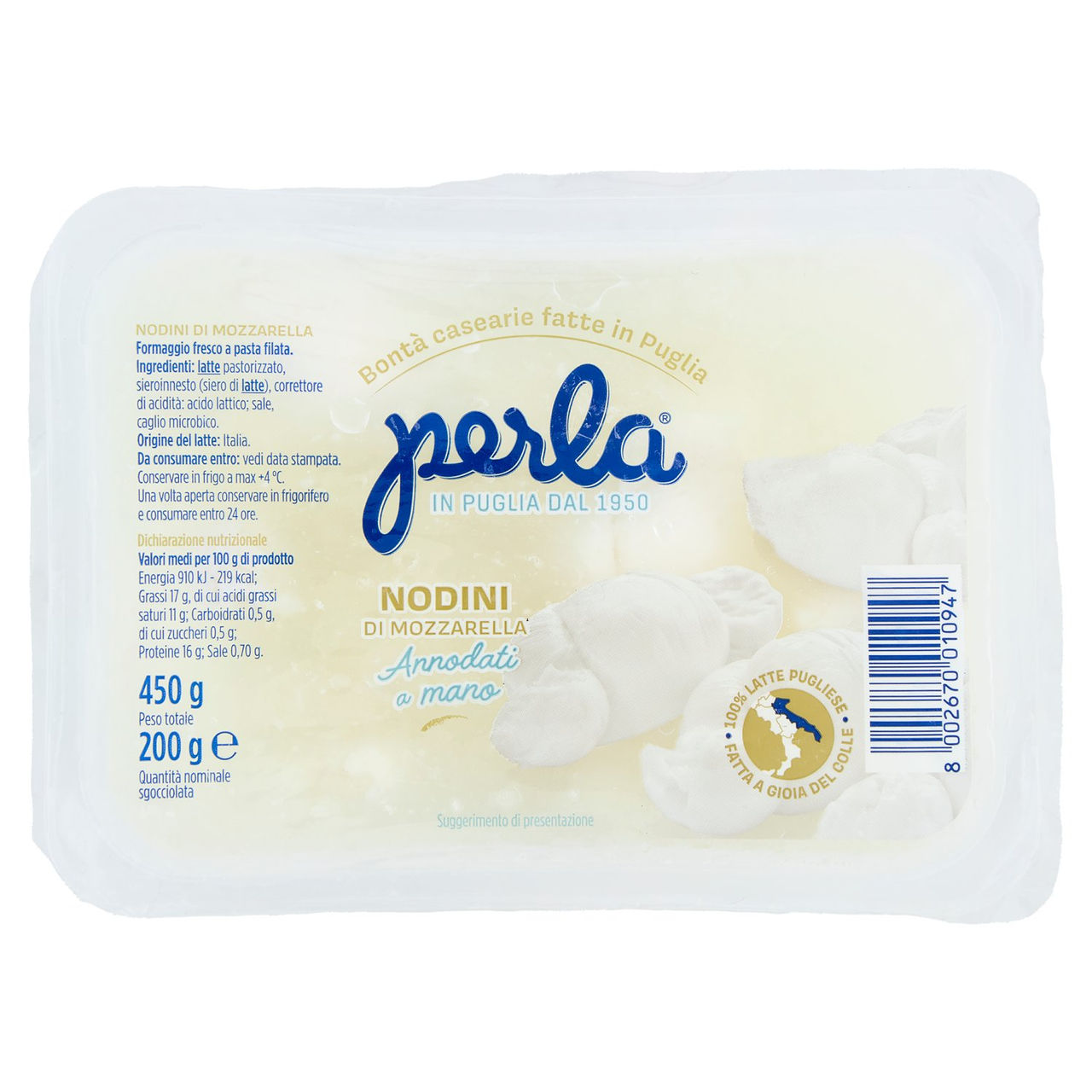 perla Nodini di Mozzarella 200 g