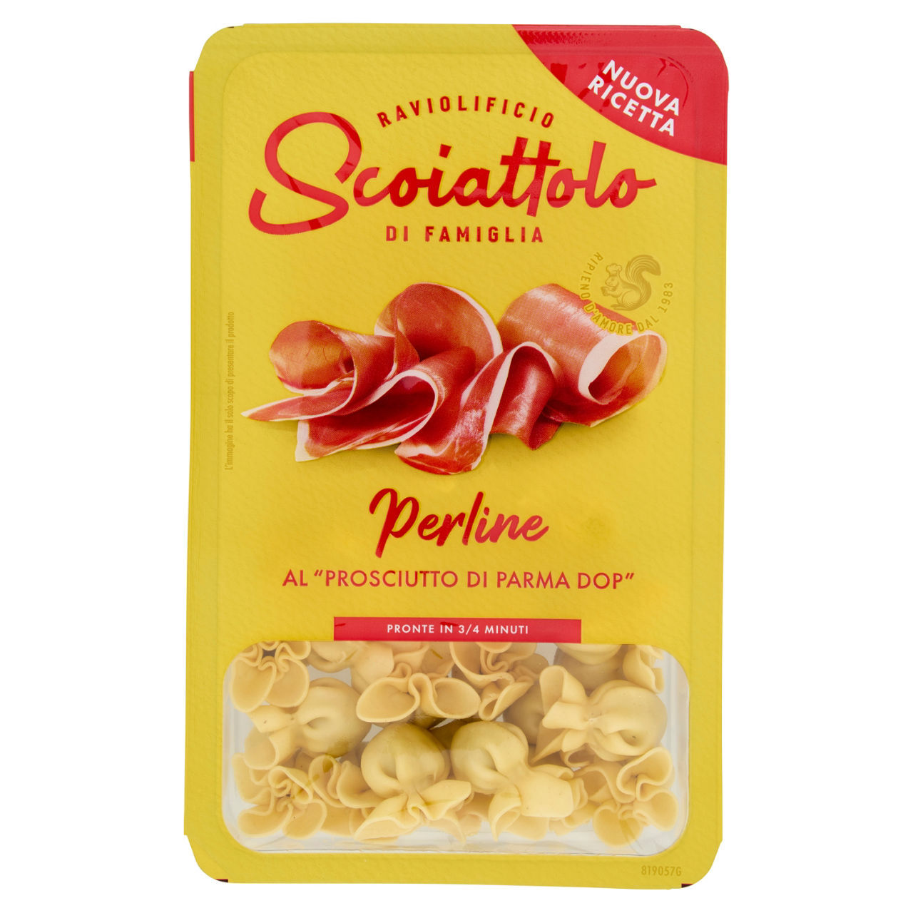 Perline Raviolificio lo Scoiattolo al prosciutto di Parma DOP 200 g