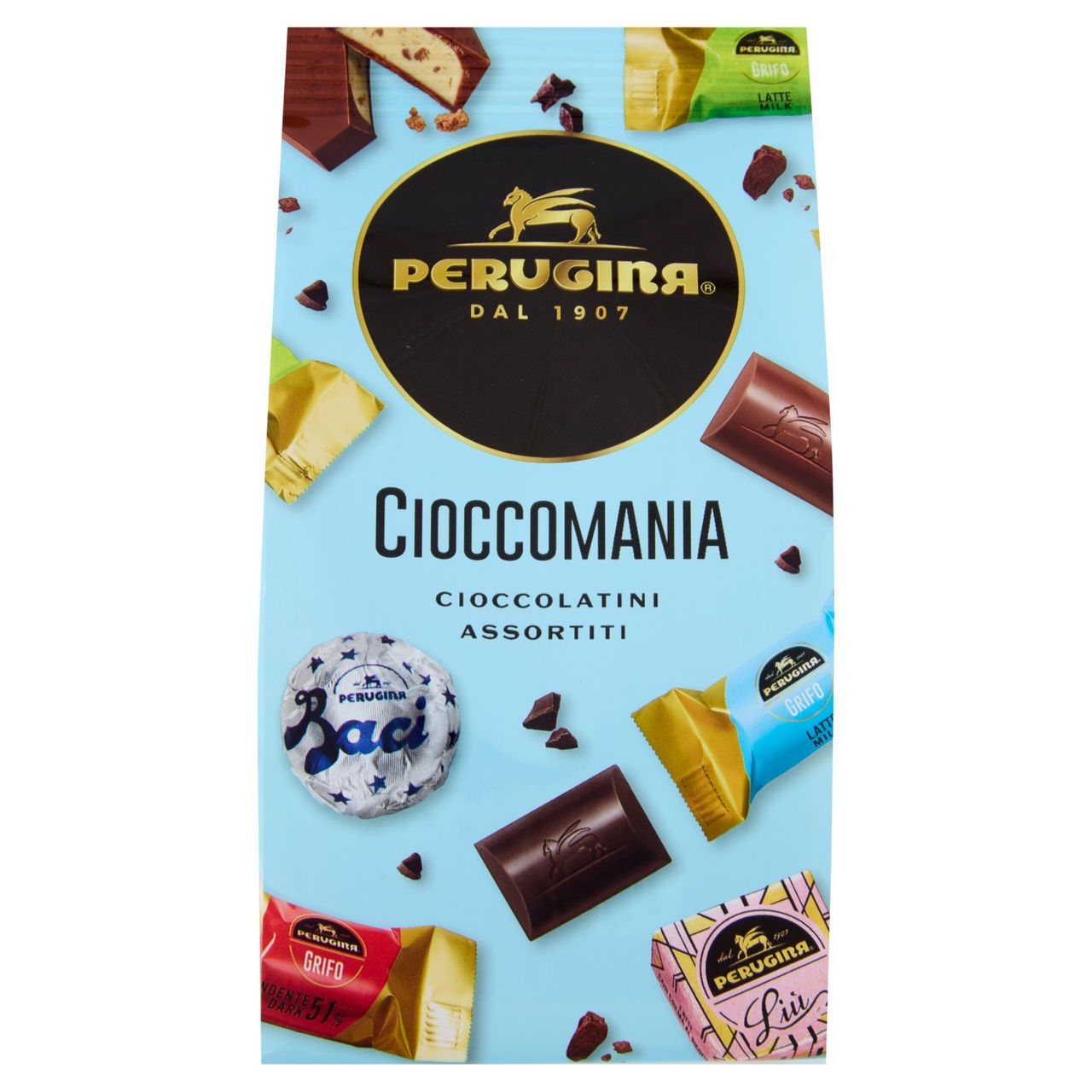 PERUGINA Cioccomania Cioccolatini Assortiti Fondenti e al Latte Sacchetto 180g