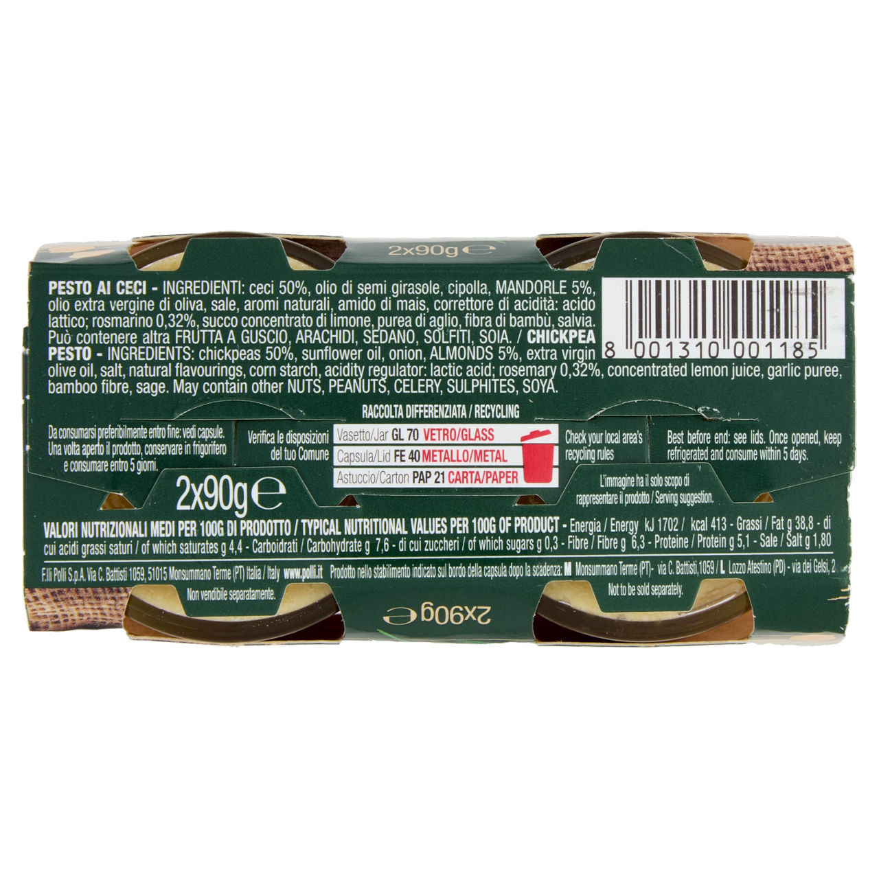 Pesto Polli ceci conf. 2x90 g