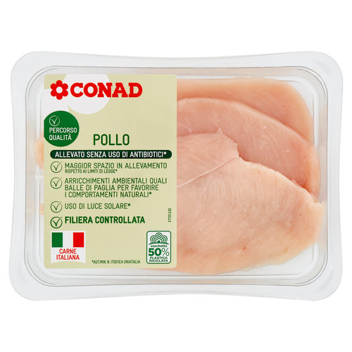Petto di Pollo a Fette 0,250 kg Percorso Qualità Conad