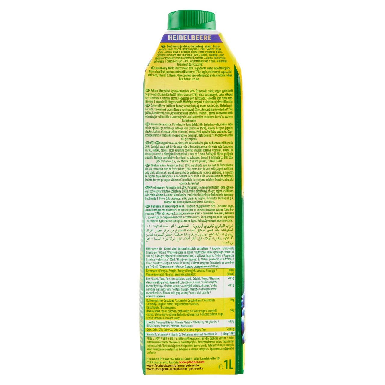 Pfanner Mirtillo 1 L