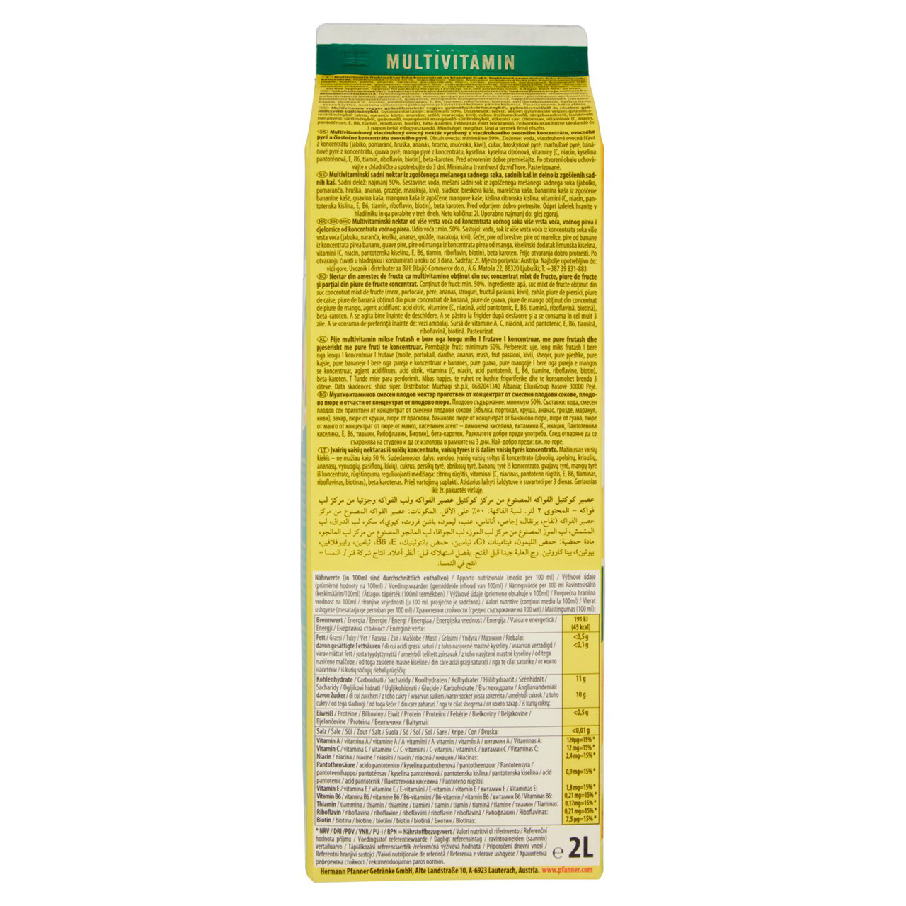 Pfanner Multivitamin 2 L