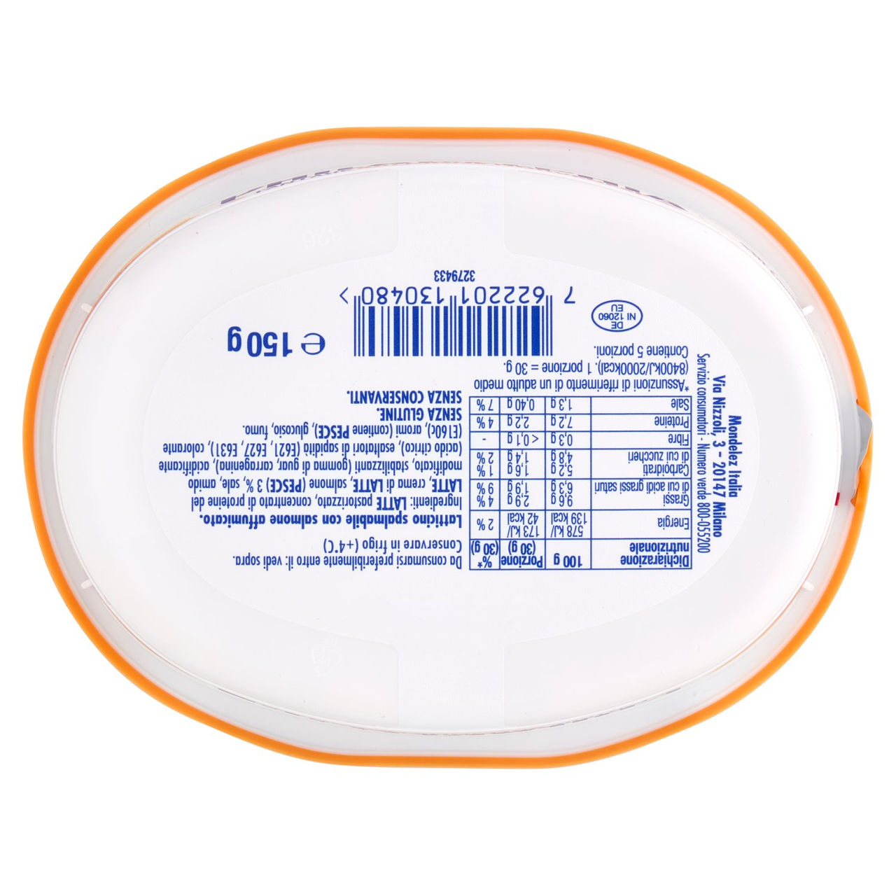 Philadelphia formaggio fresco spalmabile al Salmone norvegese - 150g