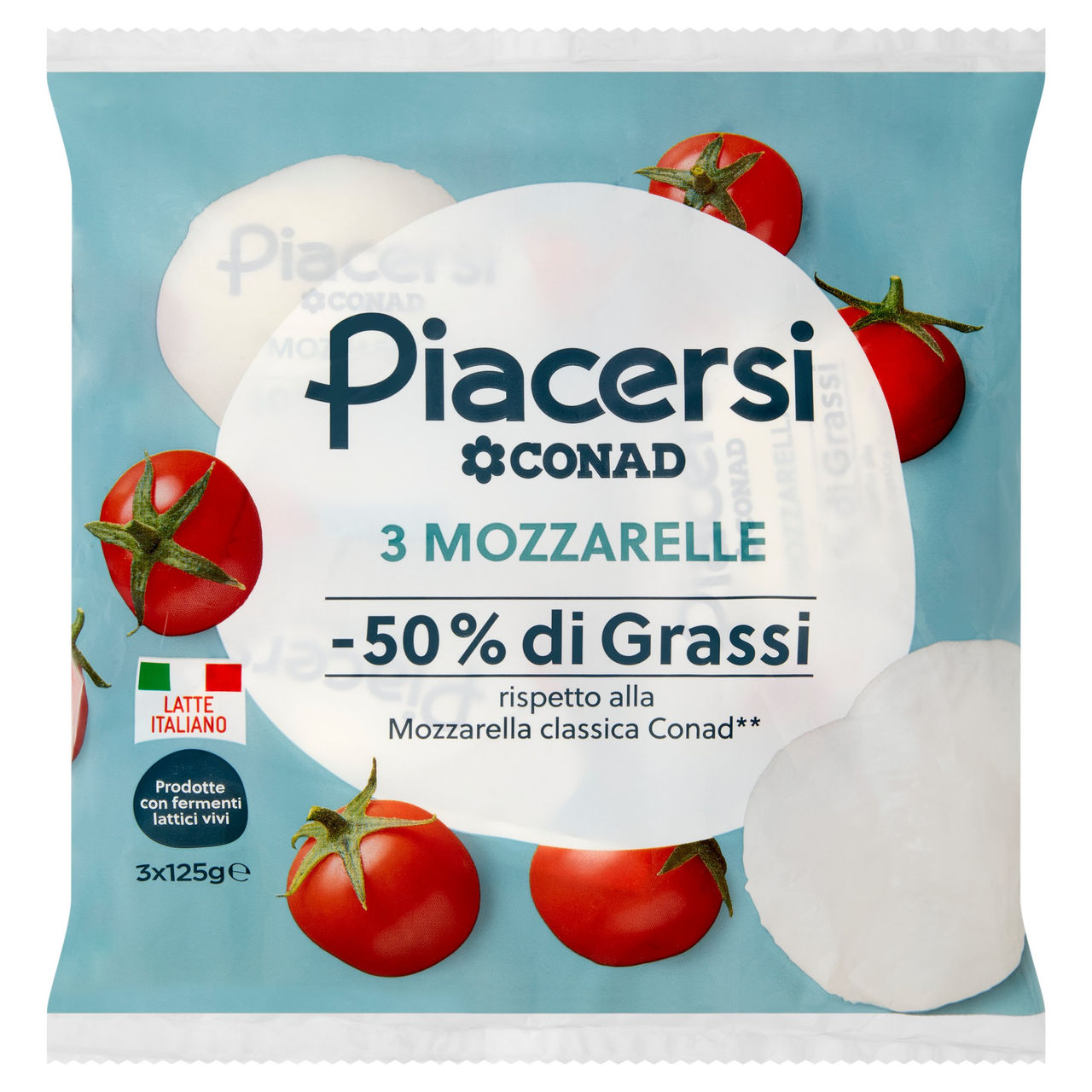 Piacersi 3 Mozzarelle Light 3 x 125 g Conad