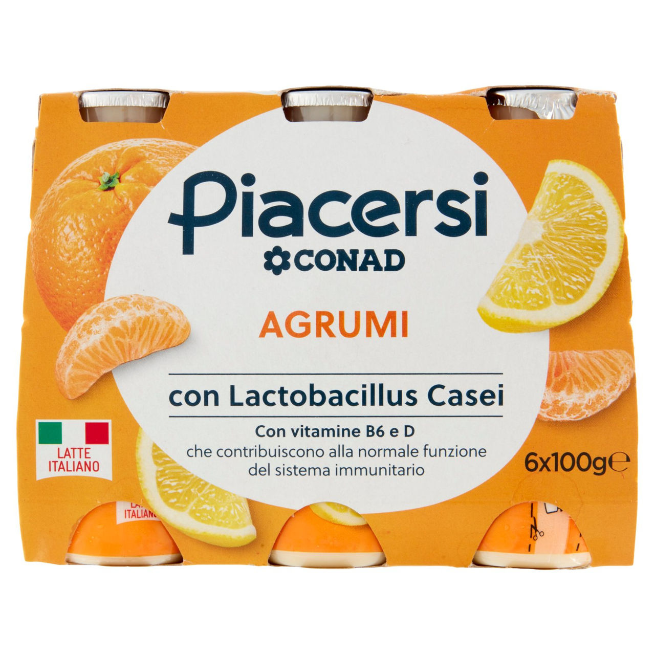 Piacersi Agrumi 6 x 100 g Conad in vendita online