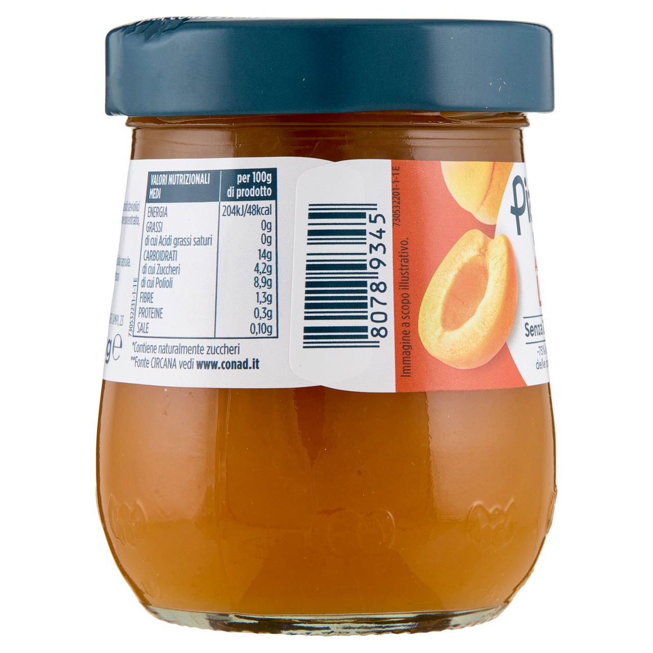 PIACERSI CONAD Albicocca Light 270 g