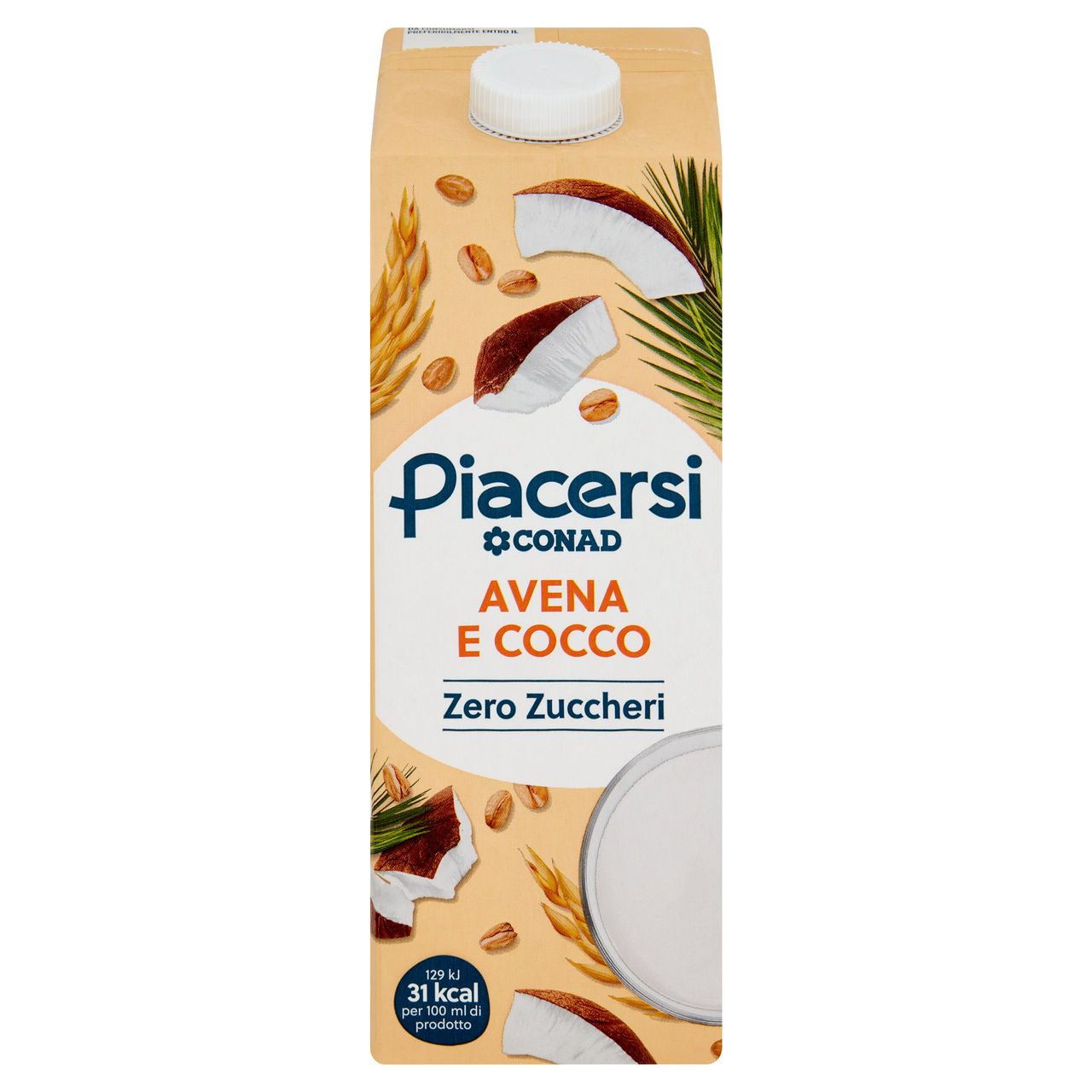 PIACERSI CONAD Avena e Cocco Zero Zuccheri 1 l