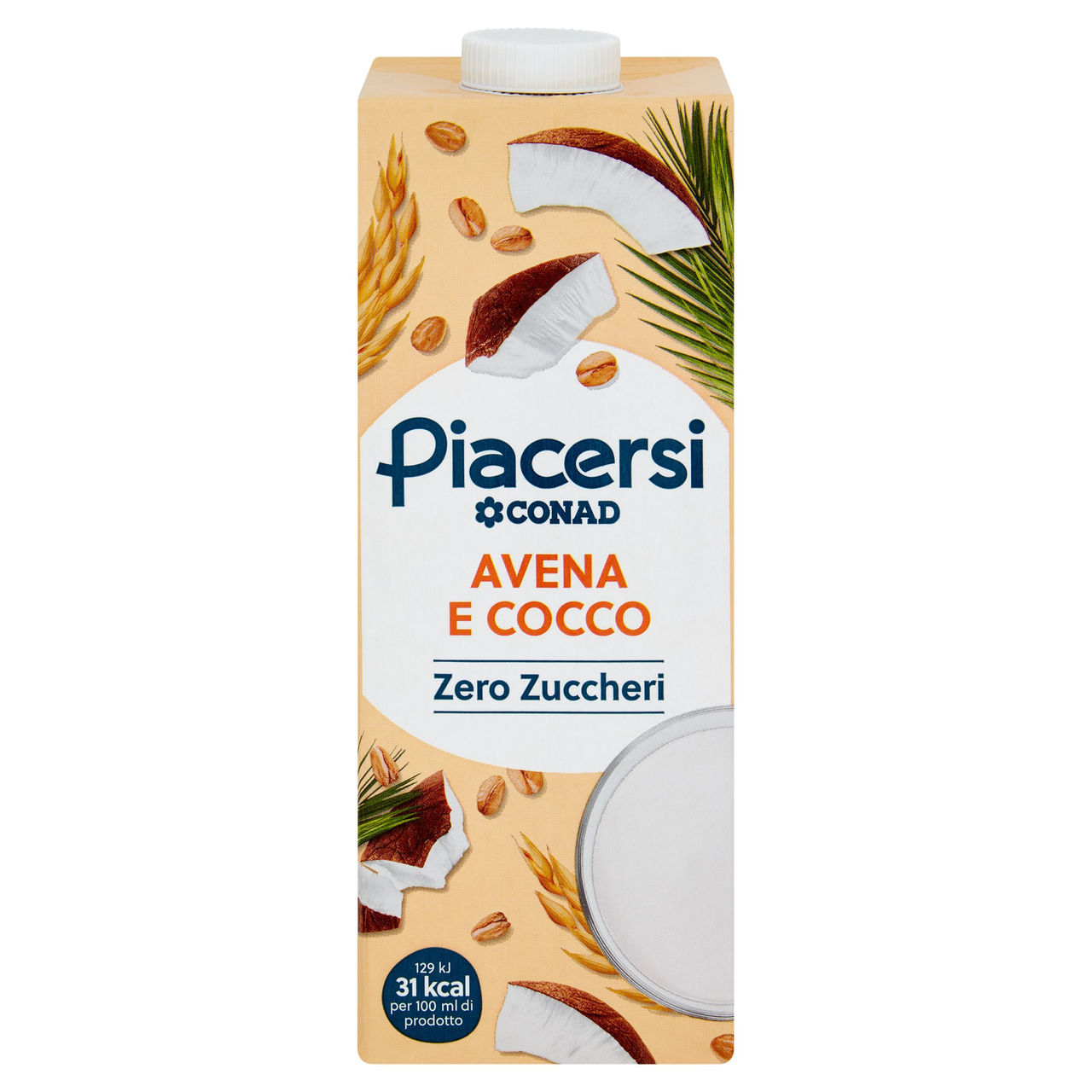 PIACERSI CONAD Avena e Cocco Zero Zuccheri 1 l