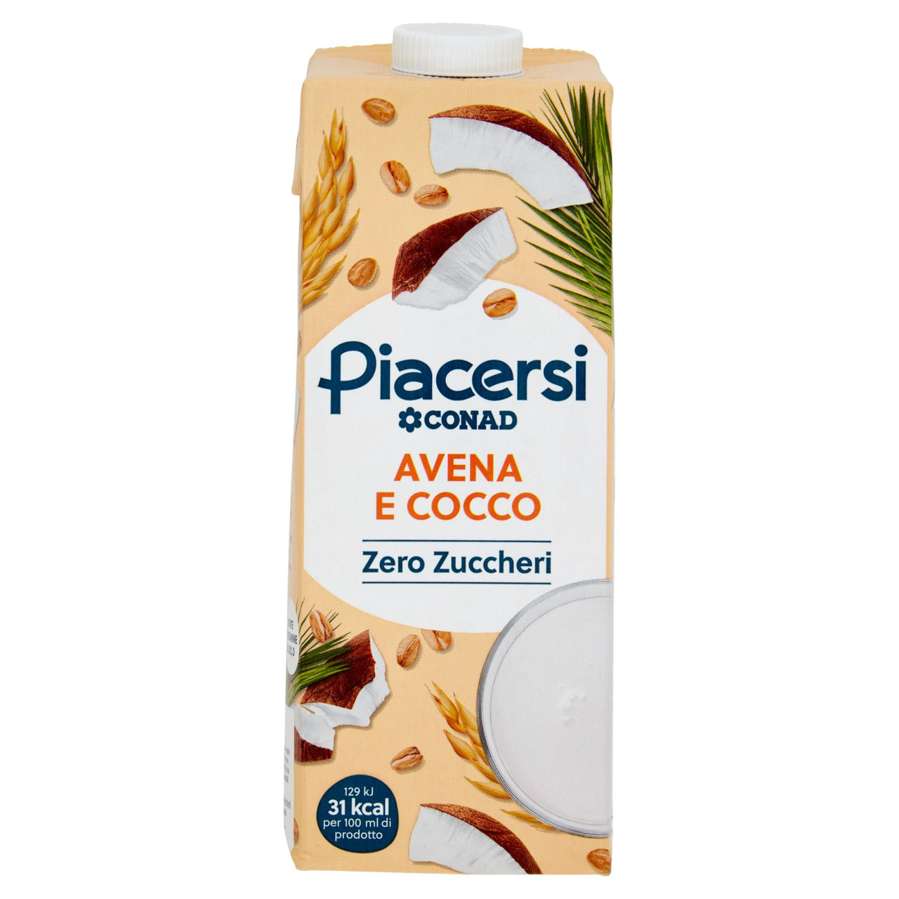 PIACERSI CONAD Avena e Cocco Zero Zuccheri 1 l