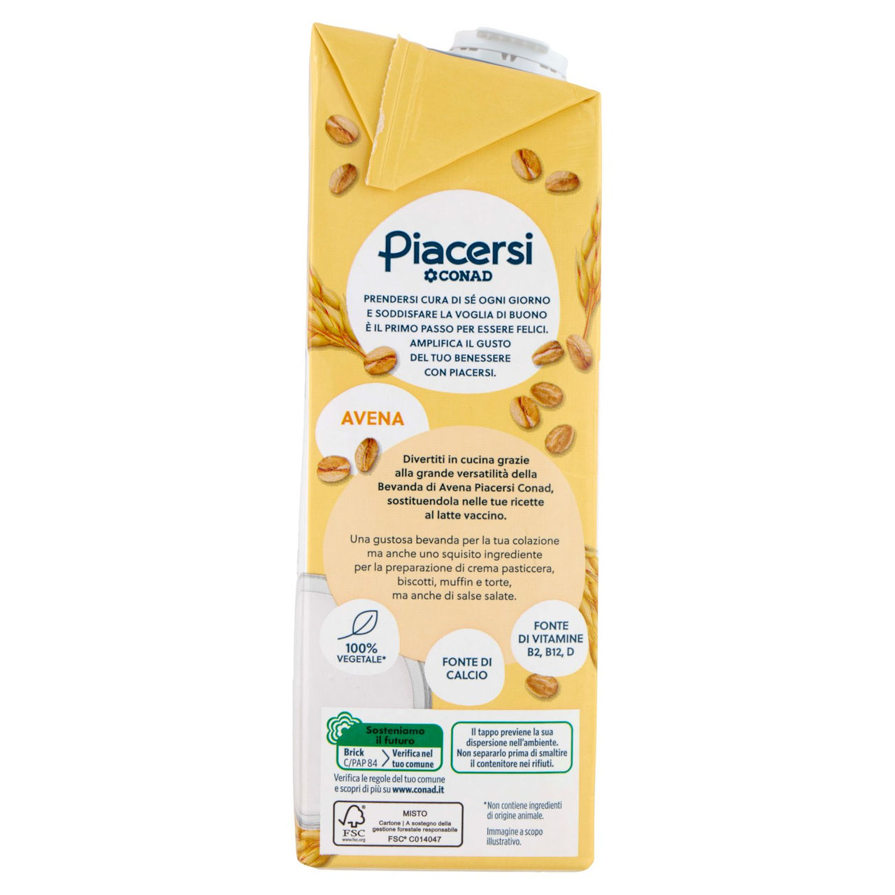 PIACERSI CONAD Avena Zero Zuccheri 1 l