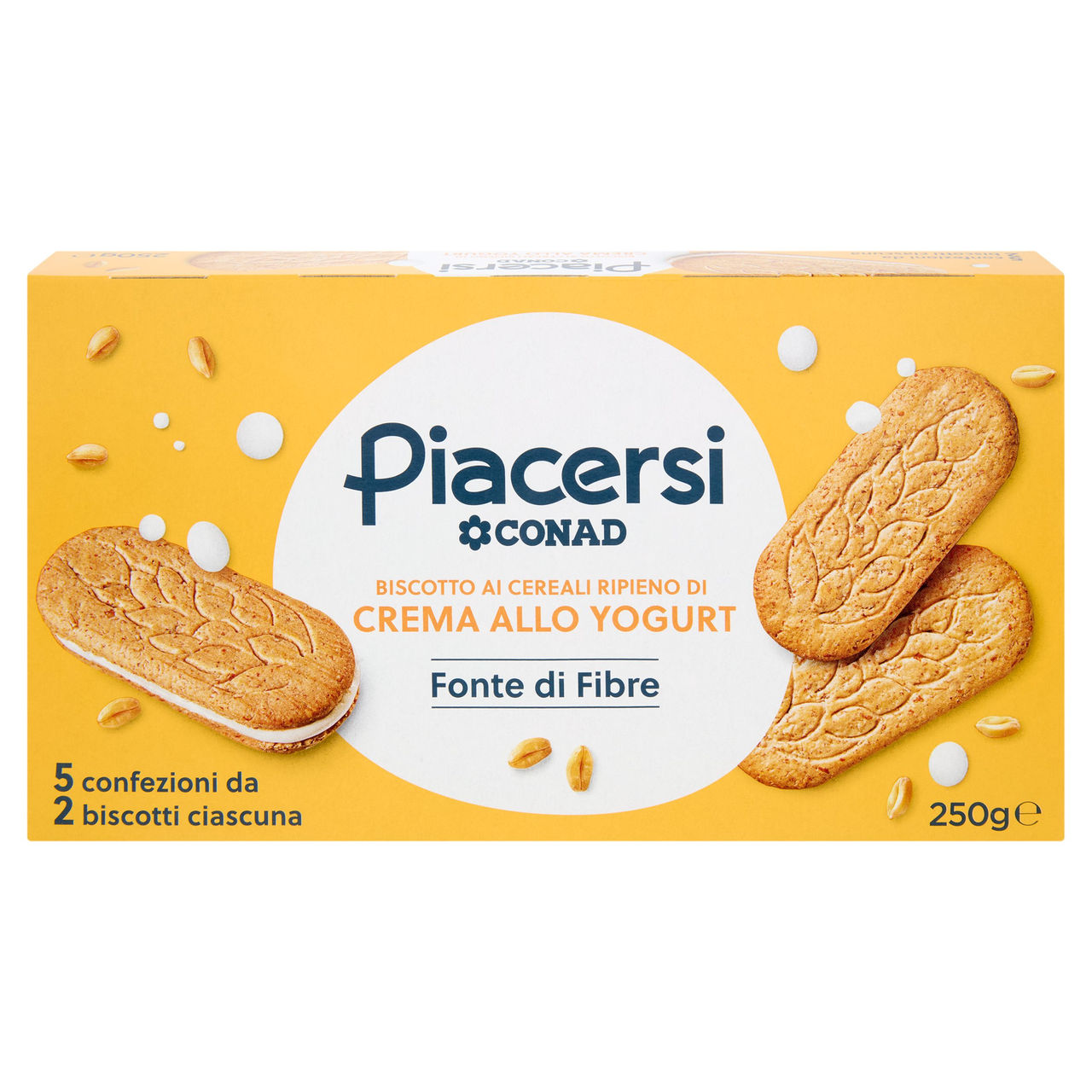 Biscotto ai cereali ripieno di Crema alla Yogurt