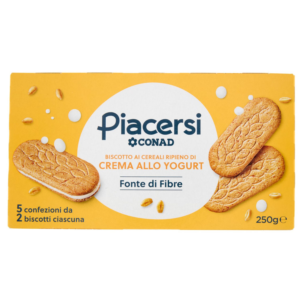 Biscotto ai cereali ripieno di Crema alla Yogurt