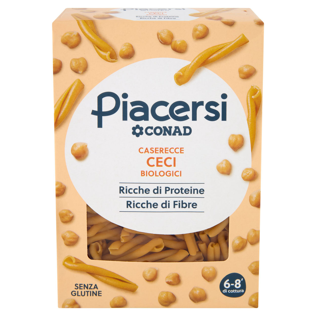 PIACERSI CONAD Caserecce Ceci Biologici 250 g