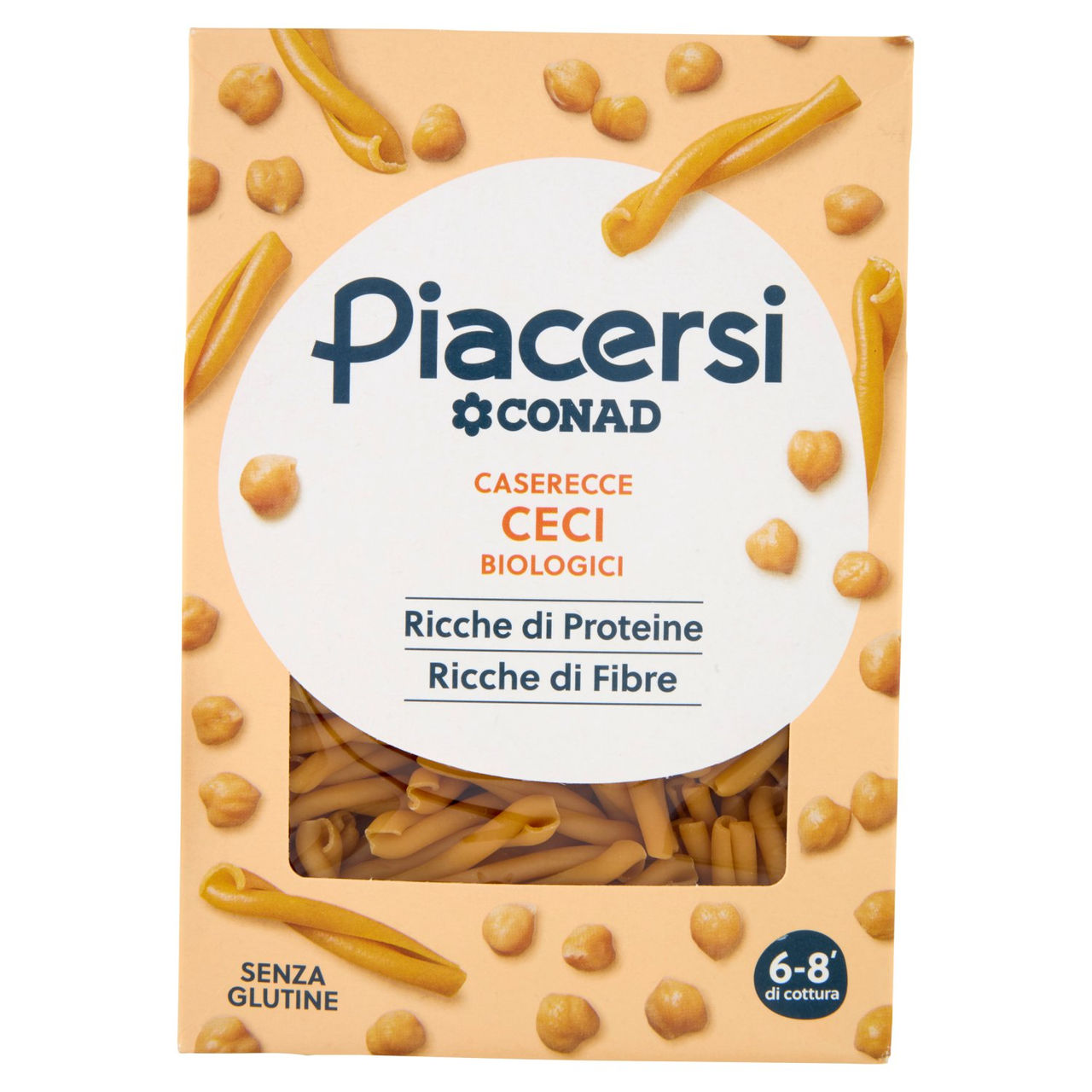 PIACERSI CONAD Caserecce Ceci Biologici 250 g