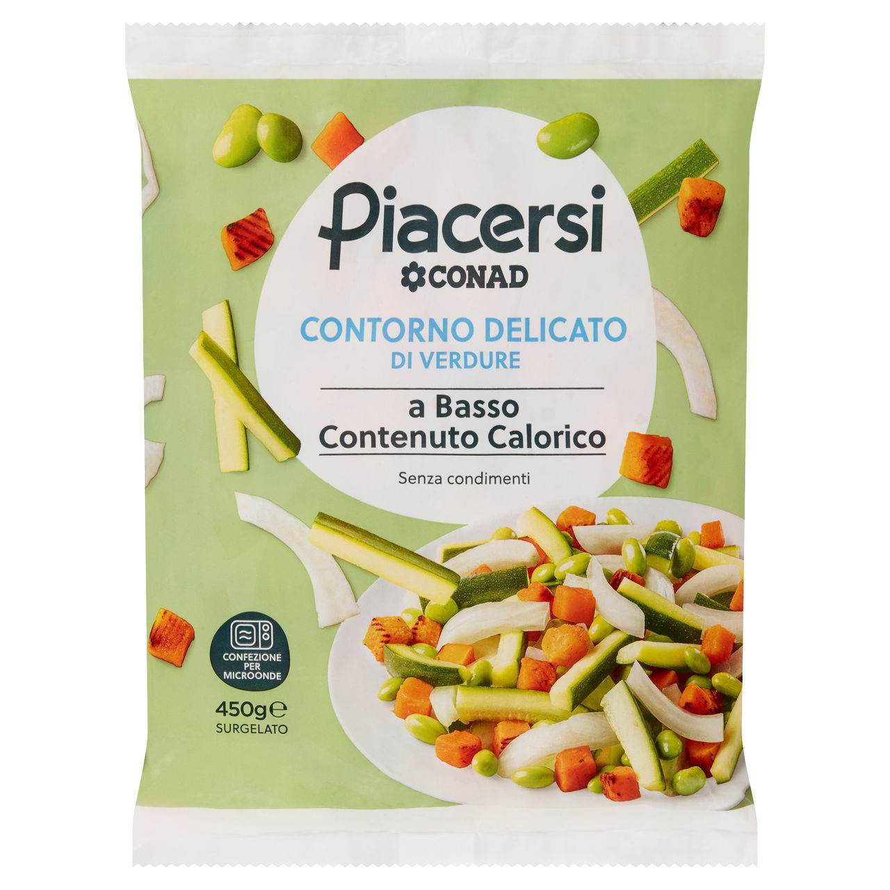 PIACERSI CONAD Contorno Delicato di Verdure Surgelato 450 g