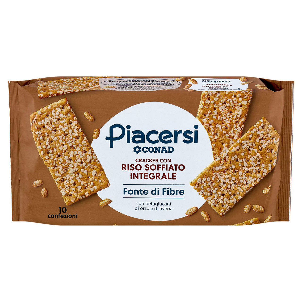 Cracker con Riso Soffiato 10 pz Piacersi Conad