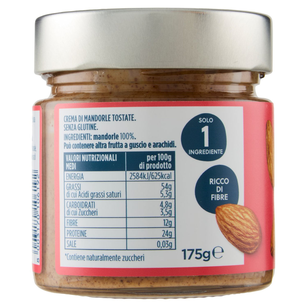 PIACERSI CONAD Crema 100% Mandorle 175 g