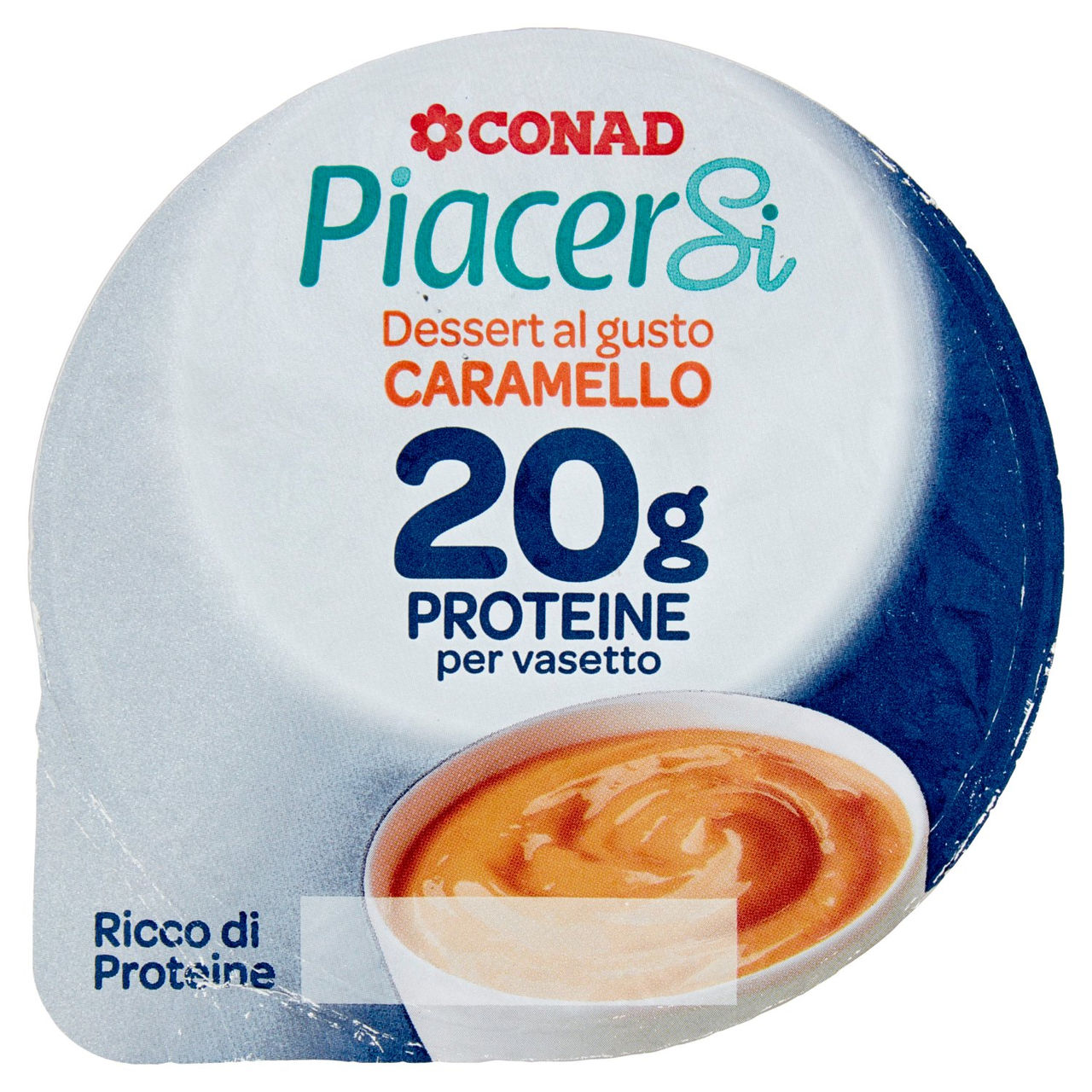 PIACERSI CONAD Dessert al gusto Caramello 20g Proteine per vasetto 200 g