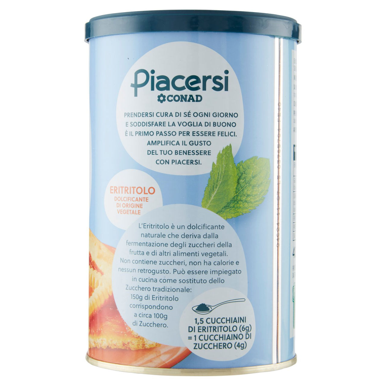 PIACERSI CONAD Eritritolo Dolcificante di Origine Vegetale 400 g