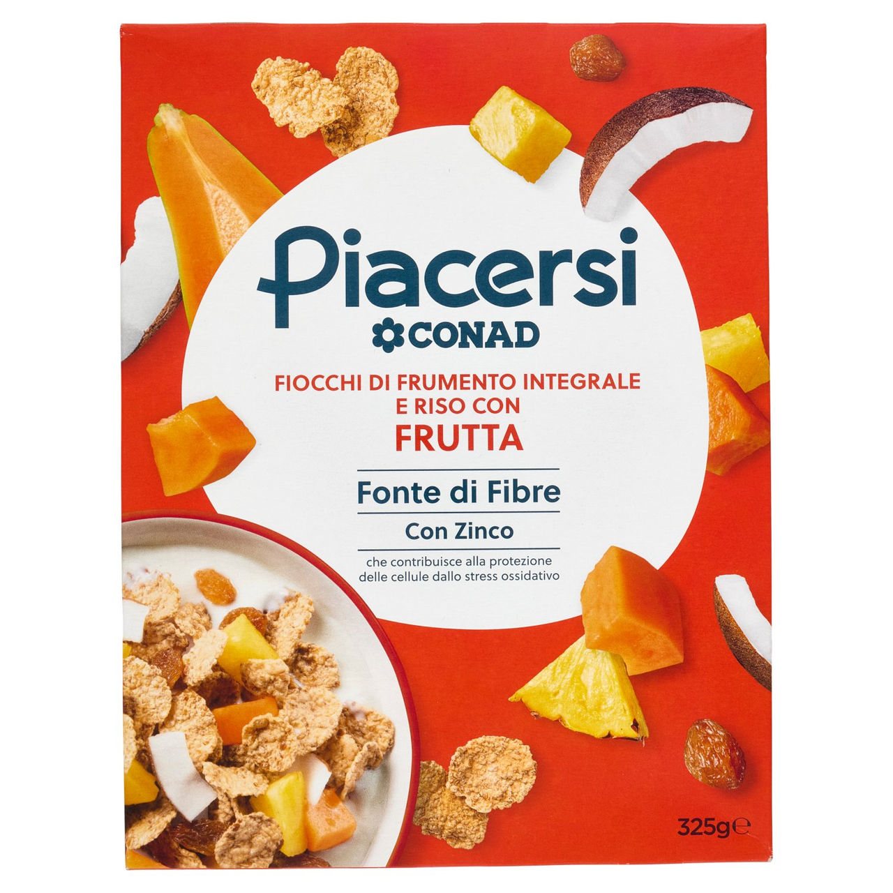Fiocchi di Frumento Riso Frutta Vitamine Conad