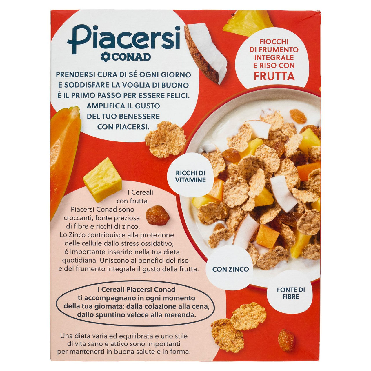 Fiocchi di Frumento Riso Frutta Vitamine Conad
