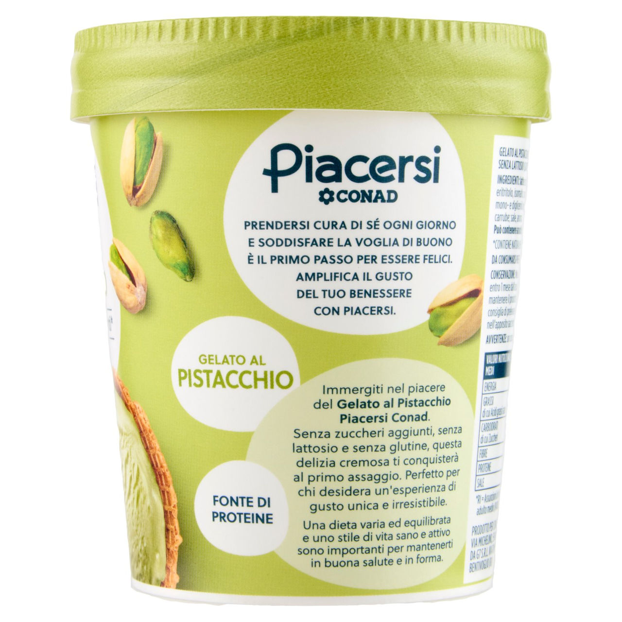 PIACERSI CONAD Gelato al Pistacchio 250 g