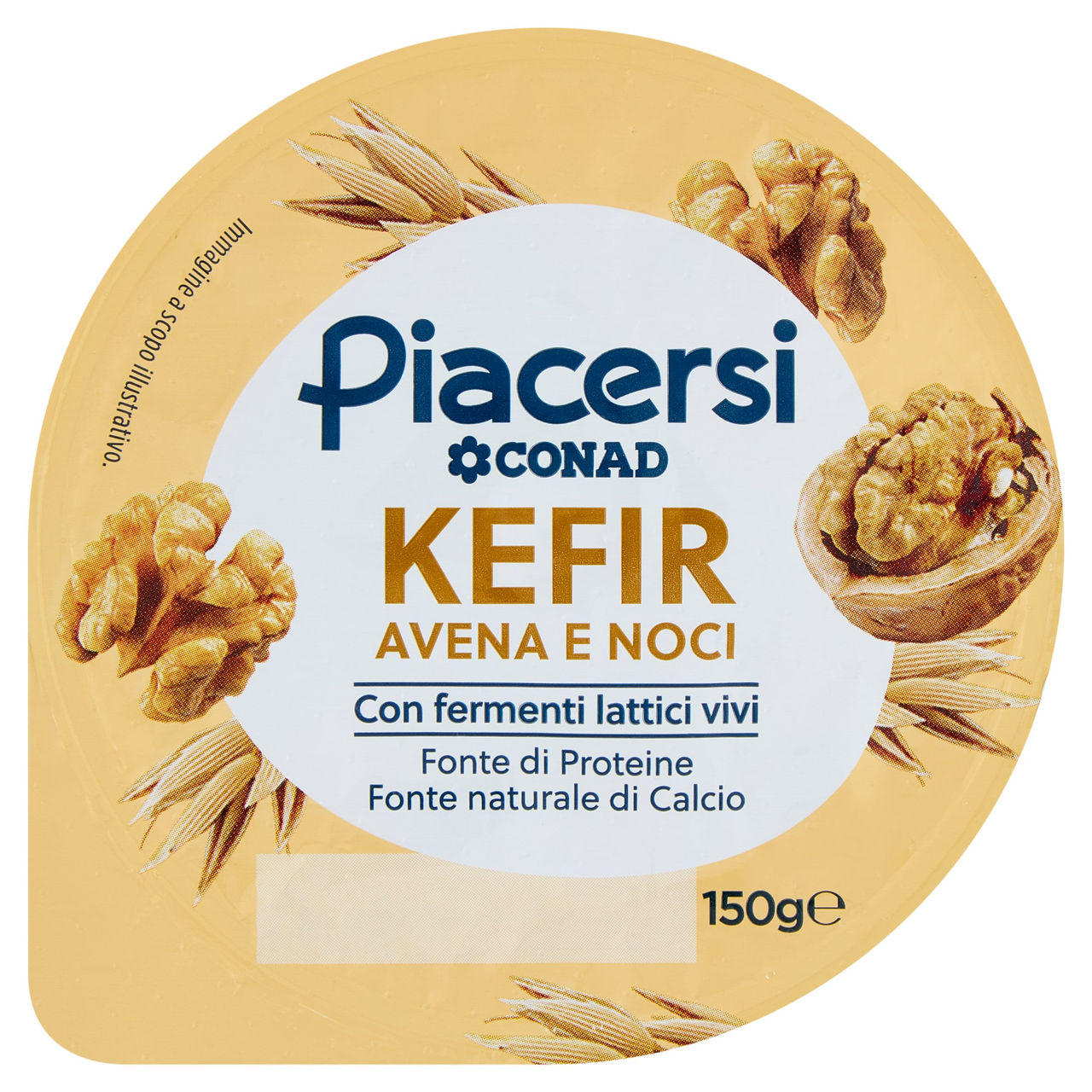PIACERSI CONAD Kefir Avena e Noci 150 g