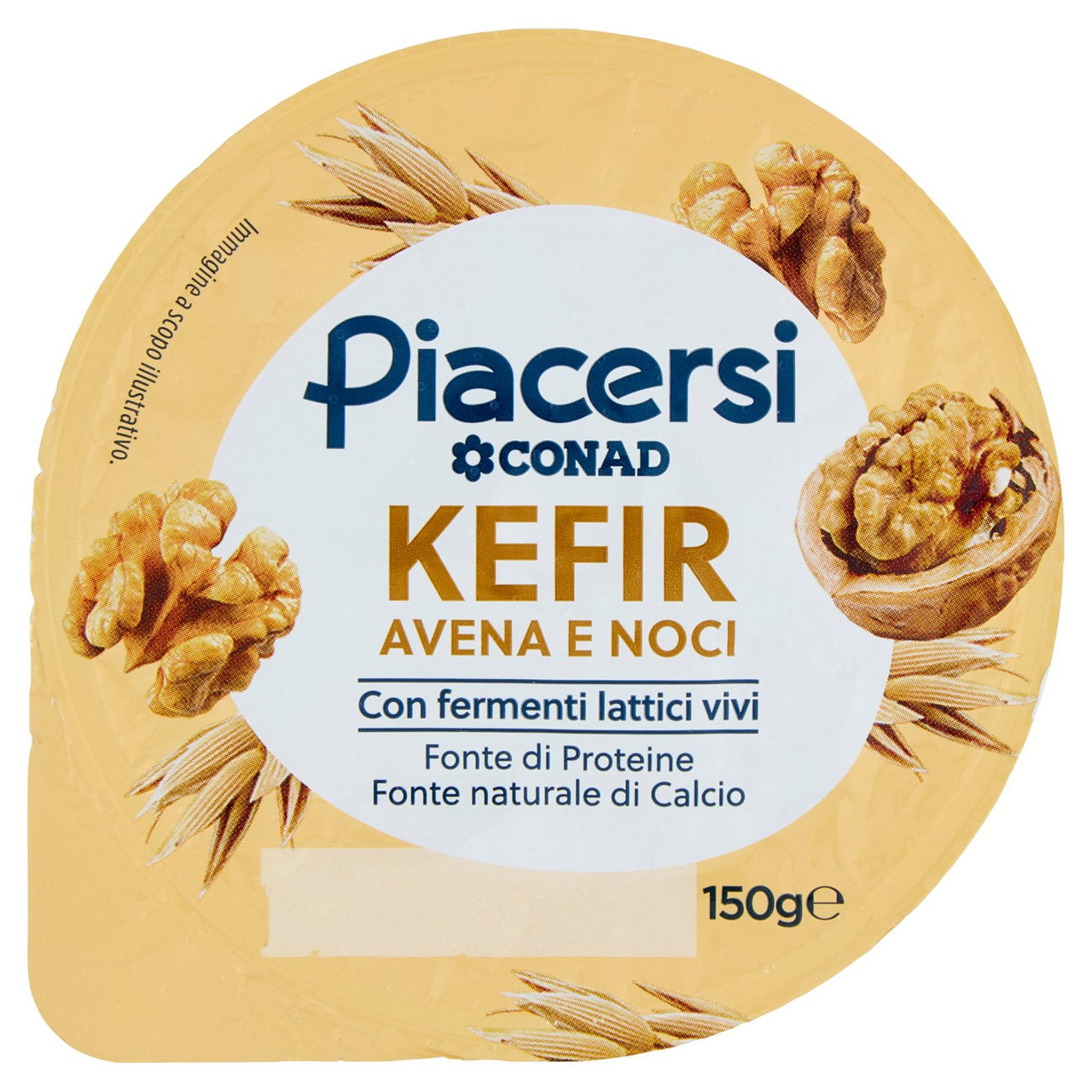 PIACERSI CONAD Kefir Avena e Noci 150 g