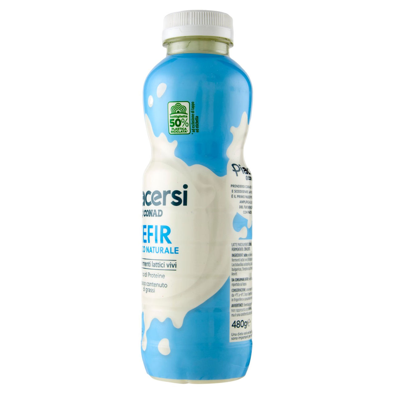 PIACERSI CONAD Kefir Bianco Naturale 480 g