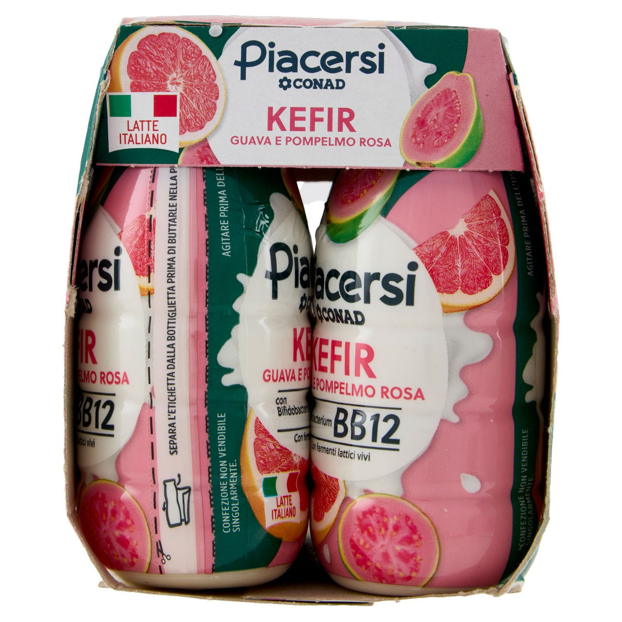 PIACERSI CONAD Kefir Guava e Pompelmo Rosa 6 x 100 g