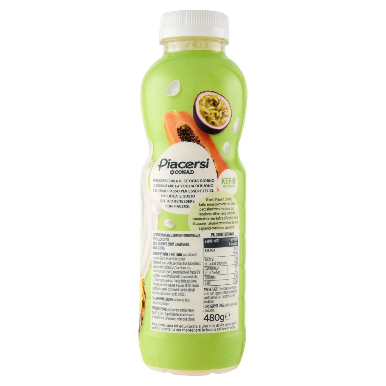 PIACERSI CONAD Kefir Multifrutti 480 g