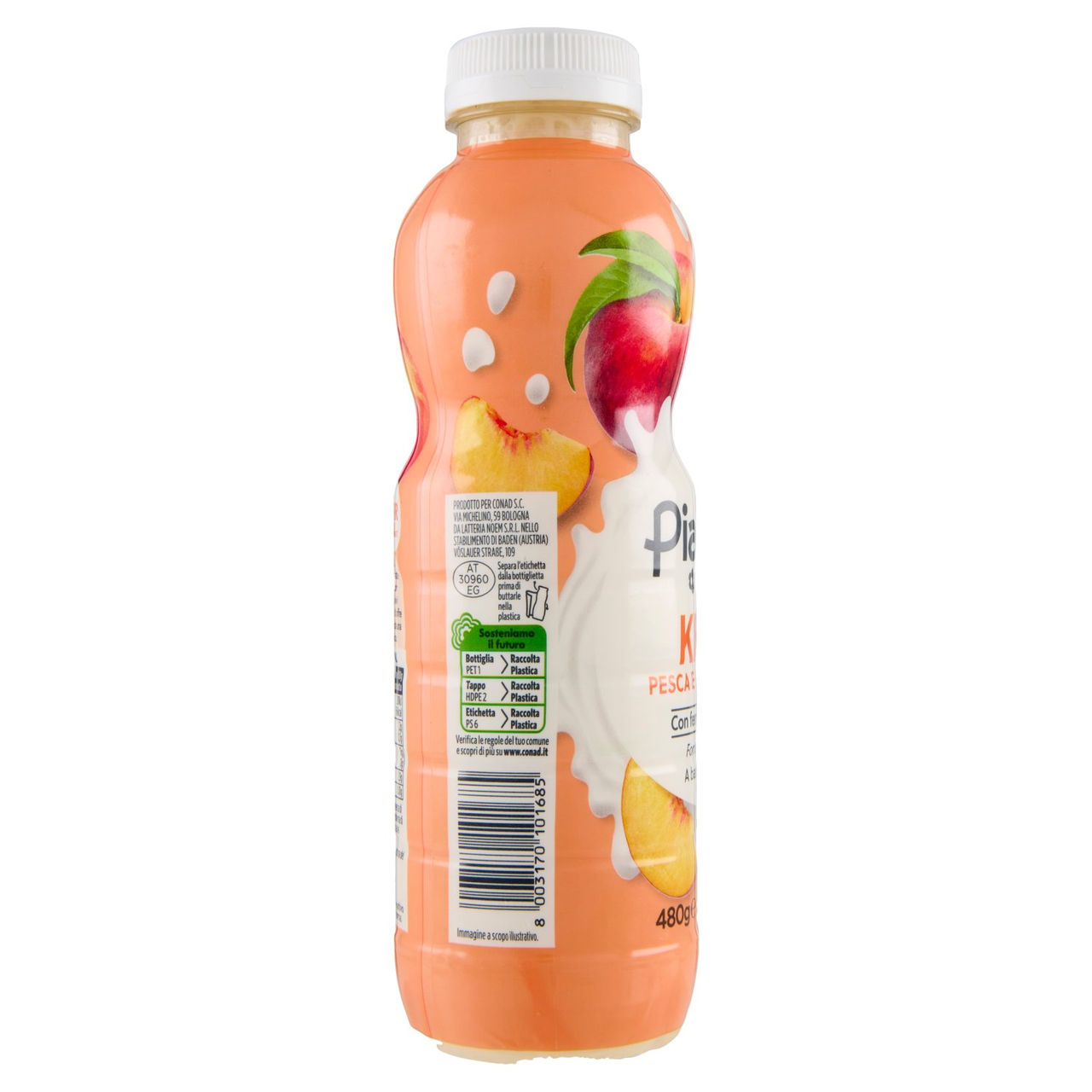 PIACERSI CONAD Kefir Pesca e Passion Fruit 480 g