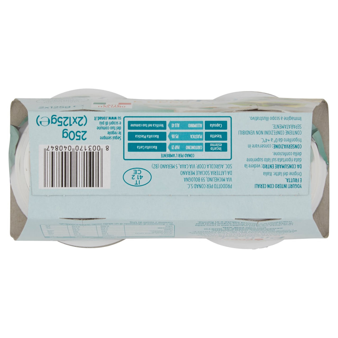 Yogurt Intero Kiwi Cereali 2x125g Piacersi Conad