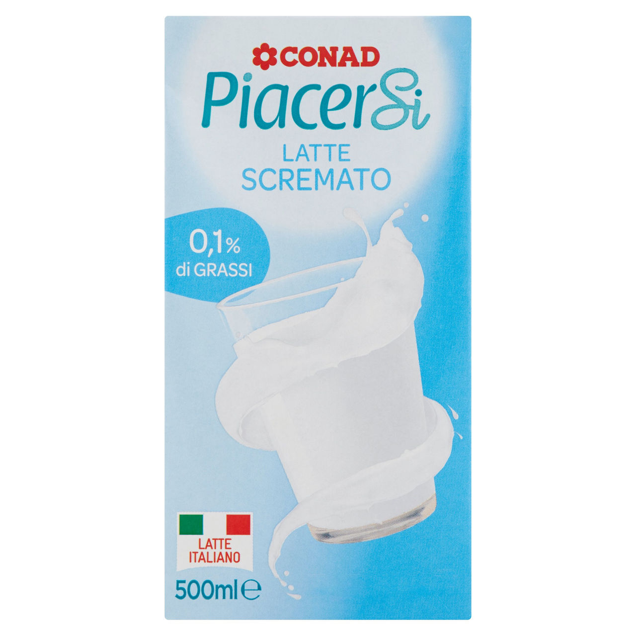 PIACERSI CONAD Latte Scremato 500 ml