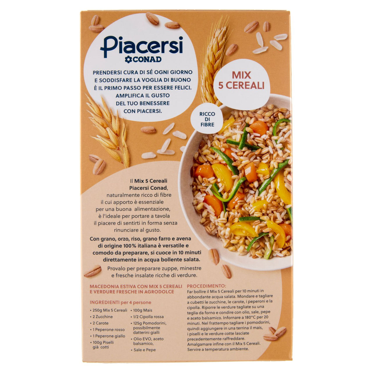 Mix 5 Cereali Precotti 400 g Piacersi Conad