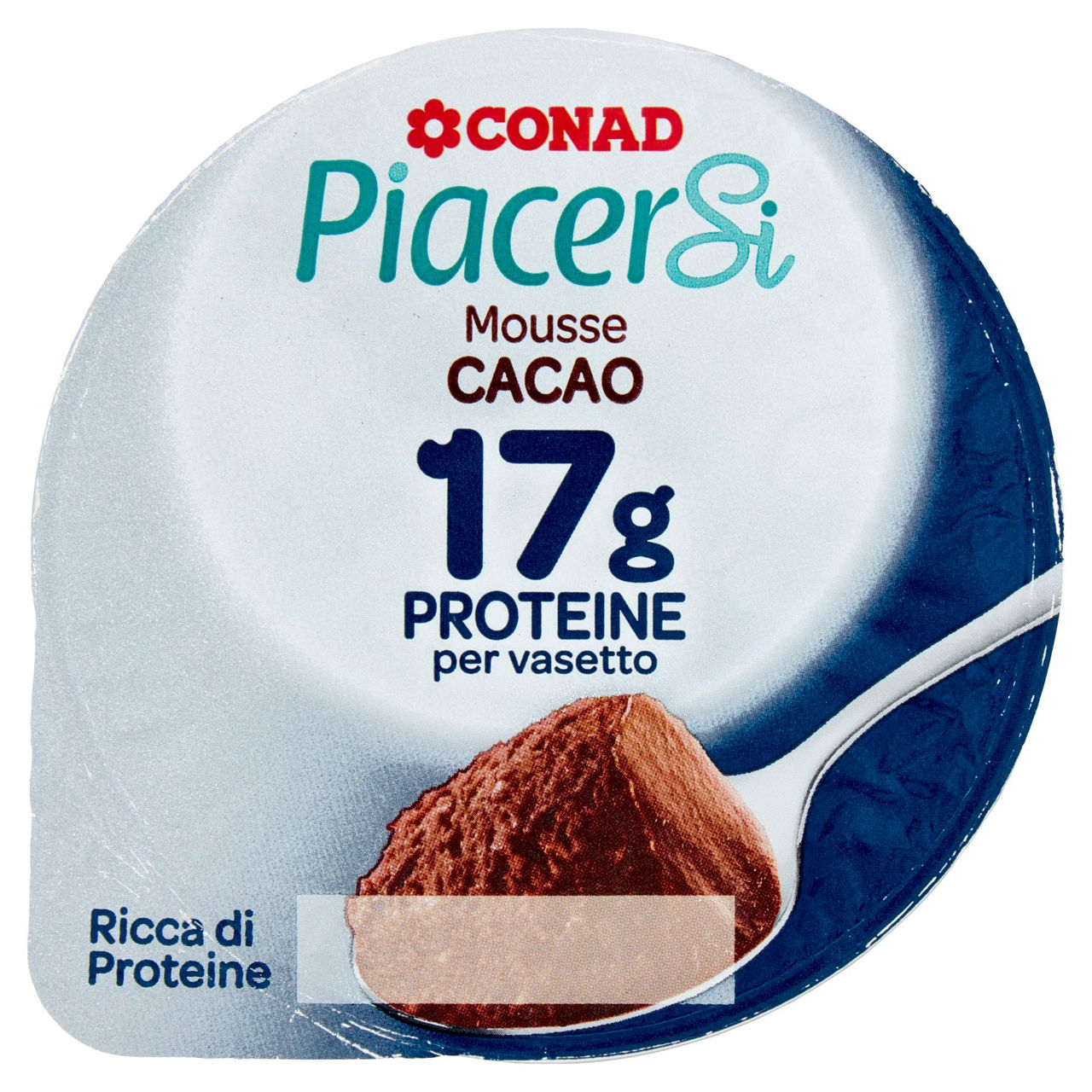 PIACERSI CONAD Mousse Cacao 17g Proteine per vasetto 170 g