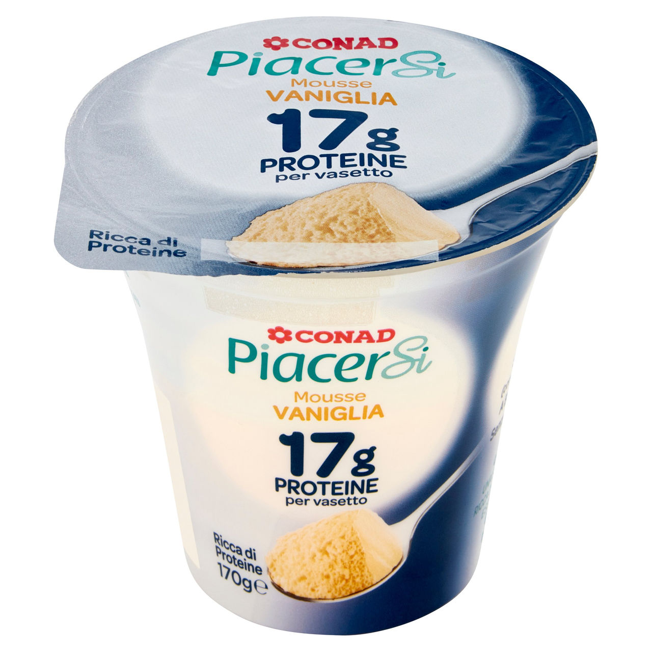 PIACERSI CONAD Mousse Vaniglia 17g Proteine per vasetto 170 g