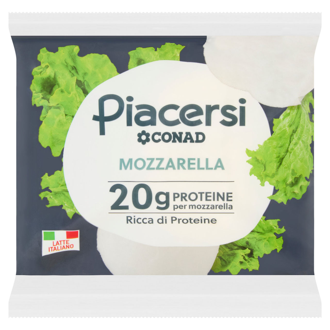 PIACERSI CONAD Mozzarella 20g Proteine per mozzarella 100 g
