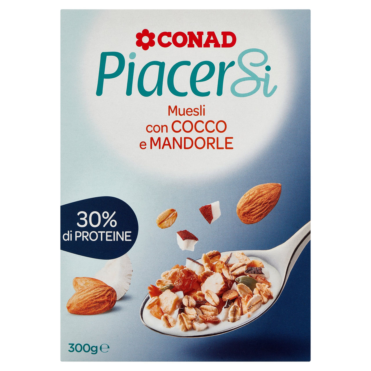 PIACERSI CONAD Muesli con Cocco e Mandorle 300 g