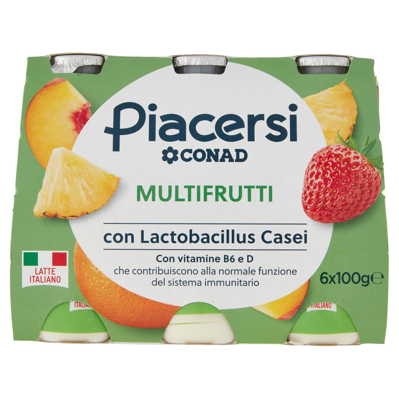 Piacersi Multifrutti 6x100g Conad vendita online