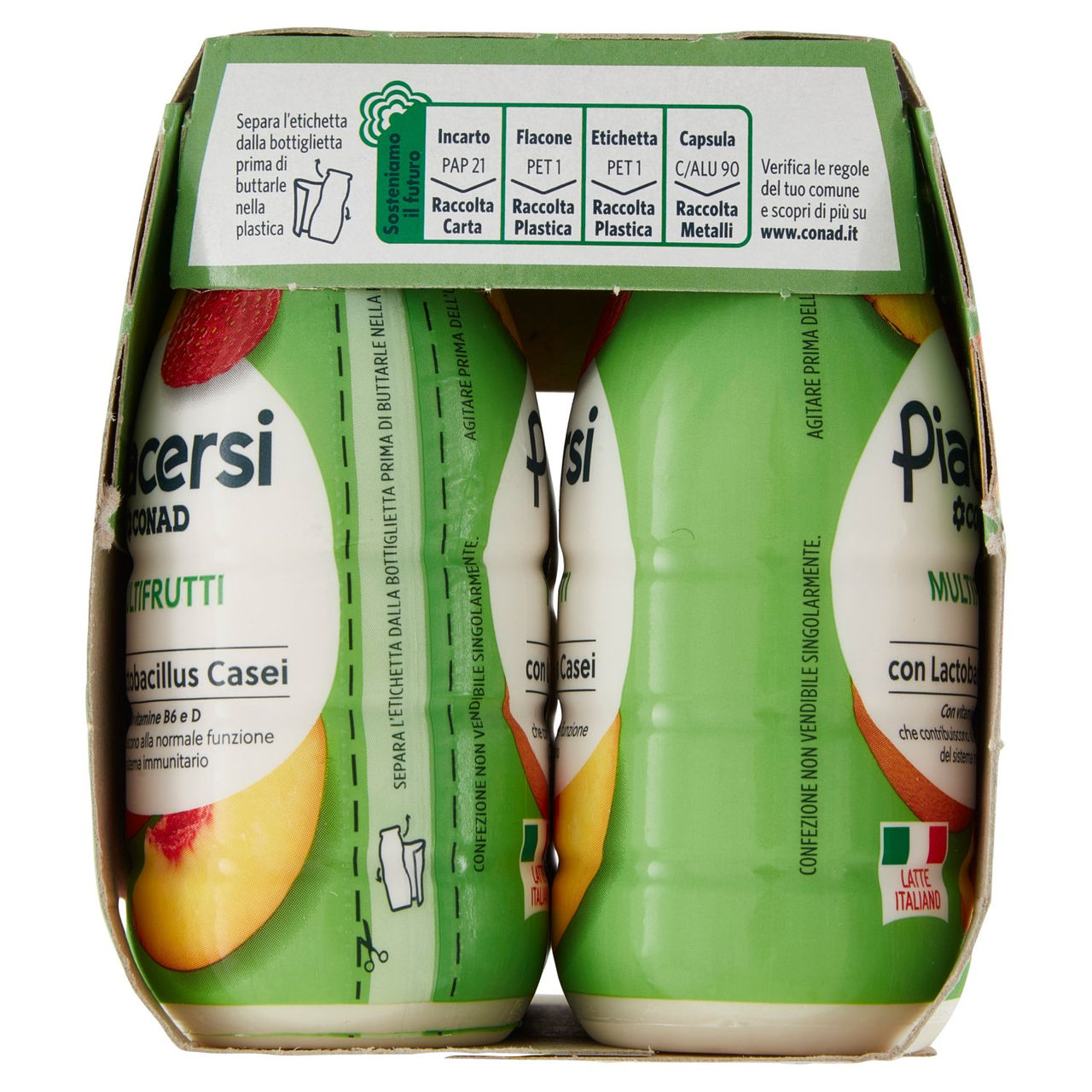 Piacersi Multifrutti 6x100g Conad vendita online