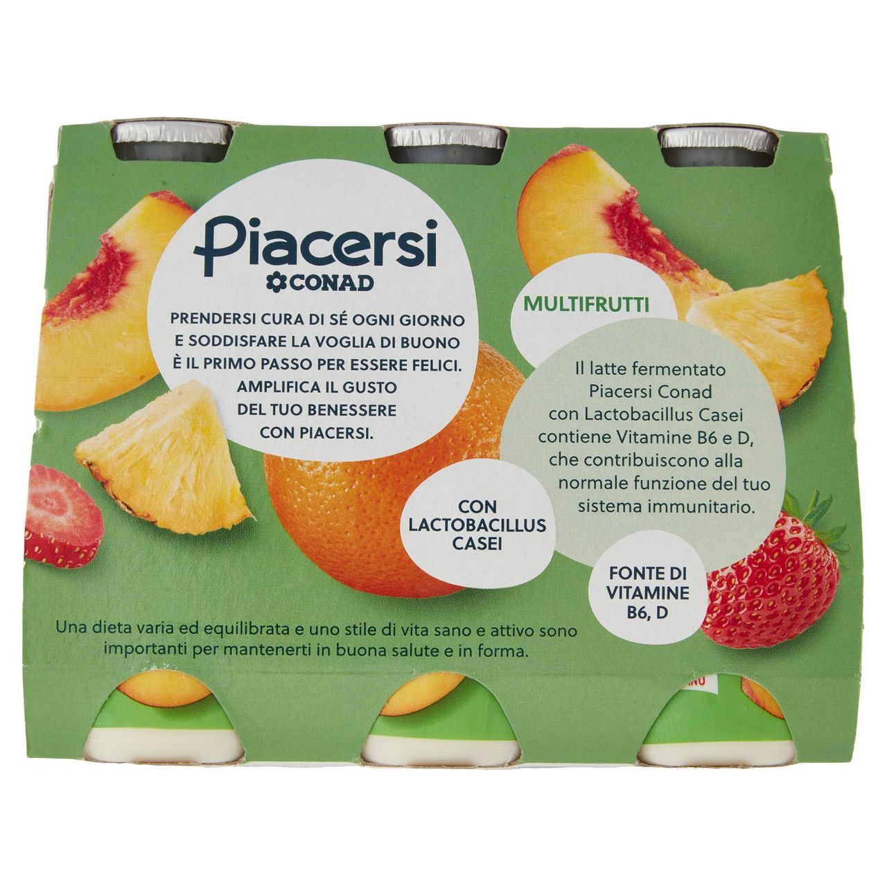 Piacersi Multifrutti 6x100g Conad vendita online