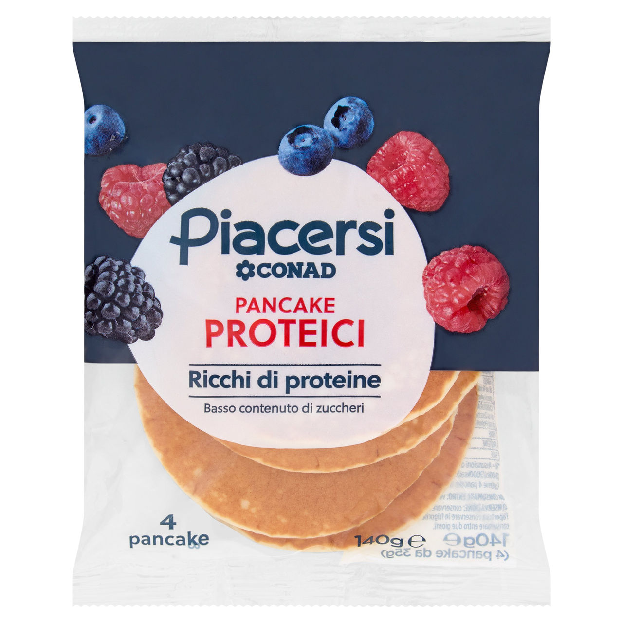 PIACERSI CONAD Pancake Proteici 4 x 35 g
