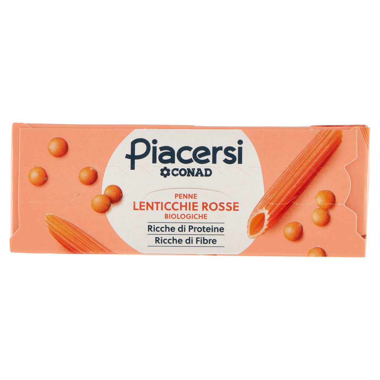 PIACERSI CONAD Penne Lenticchie Rosse Biologiche 250 g